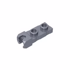 GOBRICKS GDS-851  Modified 1 x 2 with Small Tow Ball Socket on End - YWOBB