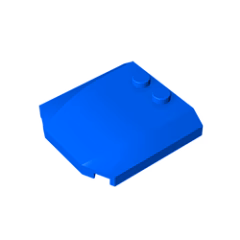 GOBRICKS GDS-1266 Wedge 4 x 4 x 2/3 Triple Curved - YWOBB