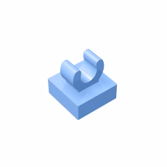 GOBRICKS GDS-818  Modified 1 x 1 with Open O Clip - YWOBB