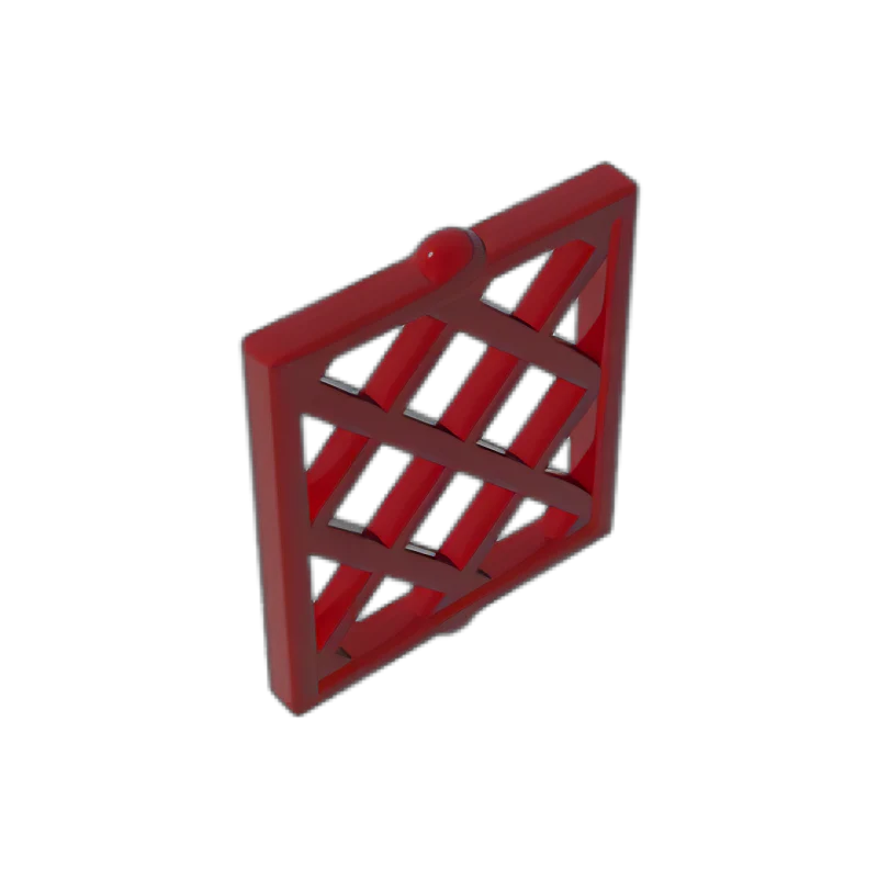 GOBRICKS GDS-90095 Pane for Window 1 x 2 x 2 Lattice Diamond - YWOBB