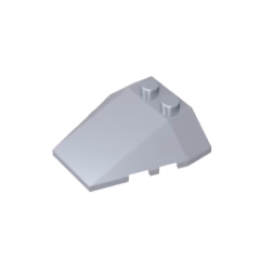 GOBRICKS GDS-1584 Wedge 4 x 4 Triple with Stud Notches - YWOBB