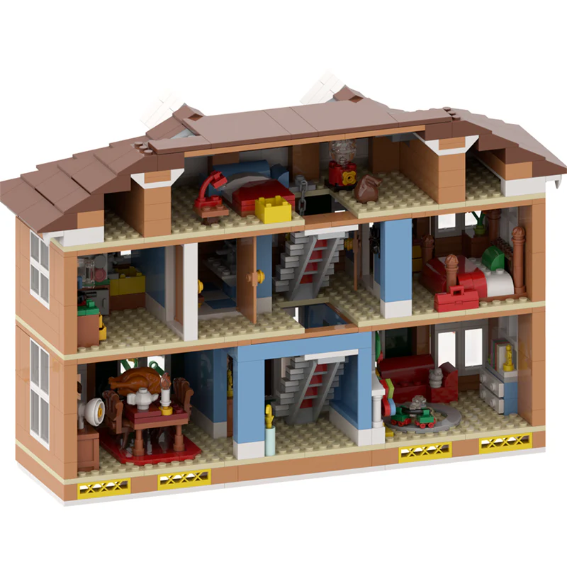 GOBRICKS MOC A0673 Home Alone �?Kevin’s House - YWOBB