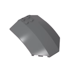 GOBRICKS GDS-21122 Windscreen 8 x 6 x 2 Curved Sloped Sides - YWOBB