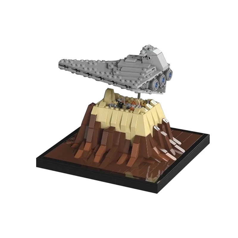 GOBRICKS MOC 47569 Mini Scale Destroyer Over Jedha - YWOBB