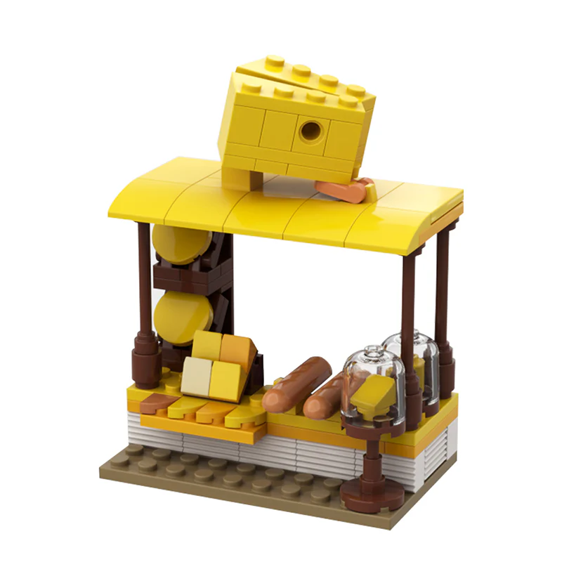 GOBRICKS MOC 137992 Cheese Stand - YWOBB