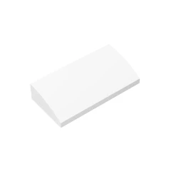 GOBRICKS GDS-859  Curved 2 x 4 x 2/3 with Bottom Tubes - YWOBB