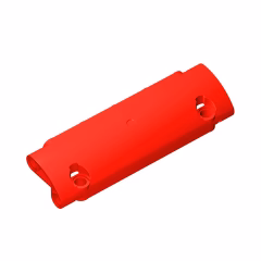 GOBRICKS GDS-1010 Panel Curved 11 x 3 with 2 Pin Holes through Panel Surface - YWOBB