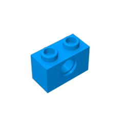 GOBRICKS GDS-623  Brick 1 x 2 with Hole - YWOBB