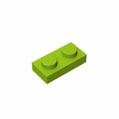 GOBRICKS GDS-502 Plate 1 x 2 - YWOBB