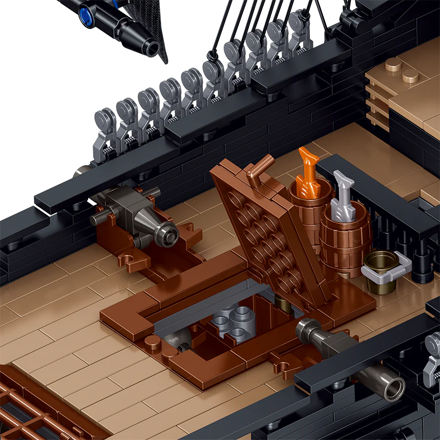 BAKA 33305 Black Pirate Ship - YWOBB