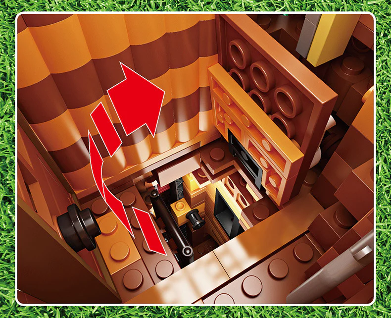 Mould King 16033 Treehouse with Lights - YWOBB