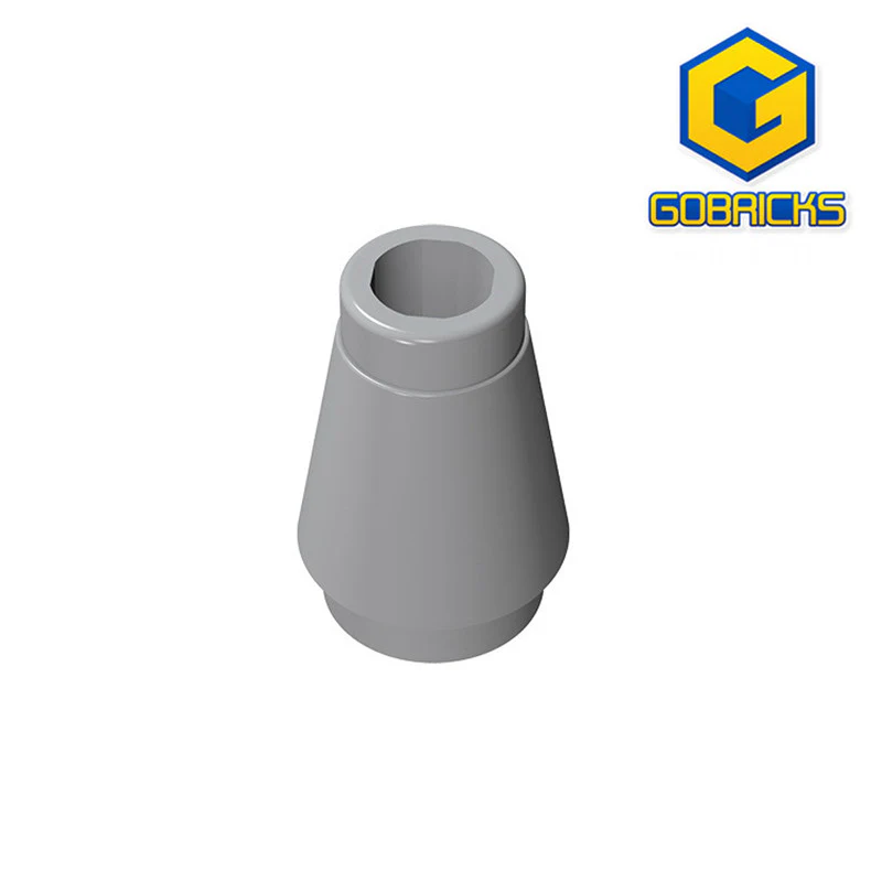 GOBRICKS GDS-606 Cone 1 x 1 without Top Groove - YWOBB