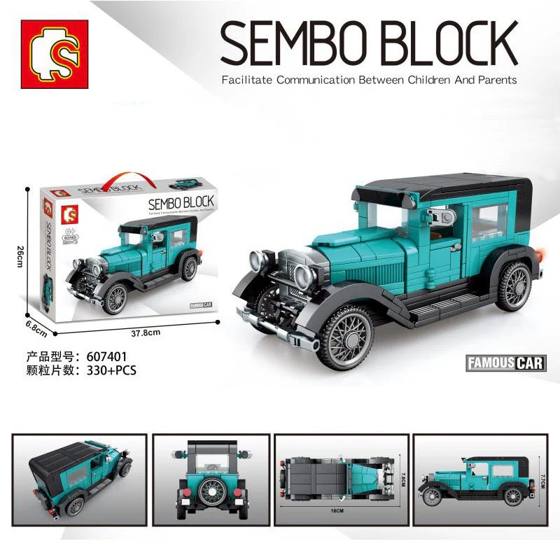 SEMBO 607400-607403 Famous Classic Cars - YWOBB
