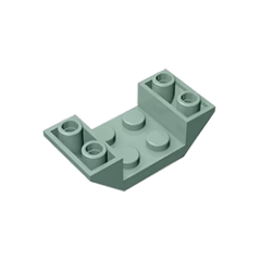 GOBRICKS GDS-683 Inverted 45 4 x 2 Double with 2 x 2 Cutout - YWOBB