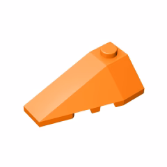 GOBRICKS GDS-755 Wedge 4 x 2 Triple Left - YWOBB