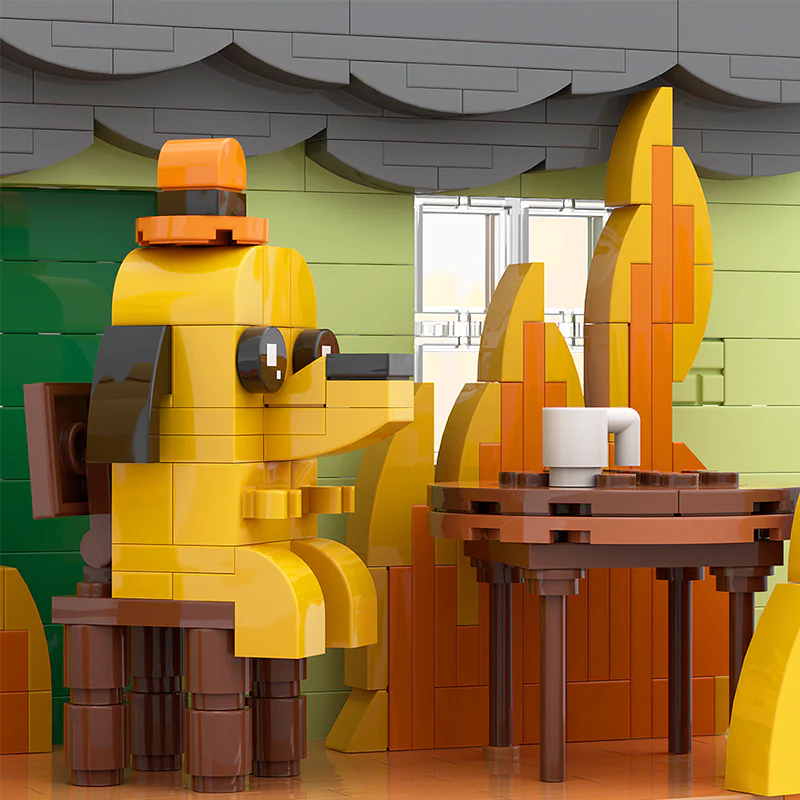 GOBRICKS MOC A0447Y01 this is fine dog - YWOBB