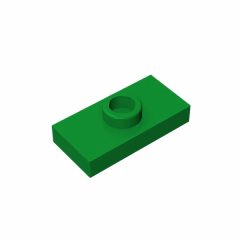 GOBRICKS GDS-803  Modified 1 x 2 with 1 Stud with Groove and Bottom Stud Holder - YWOBB