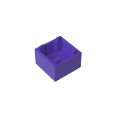 GOBRICKS GDS-90062 Container Box 2 x 2 x 1 - Top Opening with Flat Inner Bottom - YWOBB