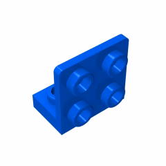 GOBRICKS GDS-642 Bracket 1 x 2 - 2 x 2 Inverted - YWOBB