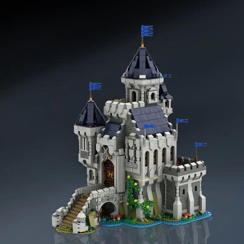 GOBRICKS MOC 101775 Black Falcon Knight's Castle - YWOBB