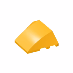 GOBRICKS GDS-762 Wedge 4 x 3 No Studs - YWOBB