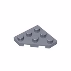 GOBRICKS GDS-556  Plate 3 x 3 Cut Corner - YWOBB