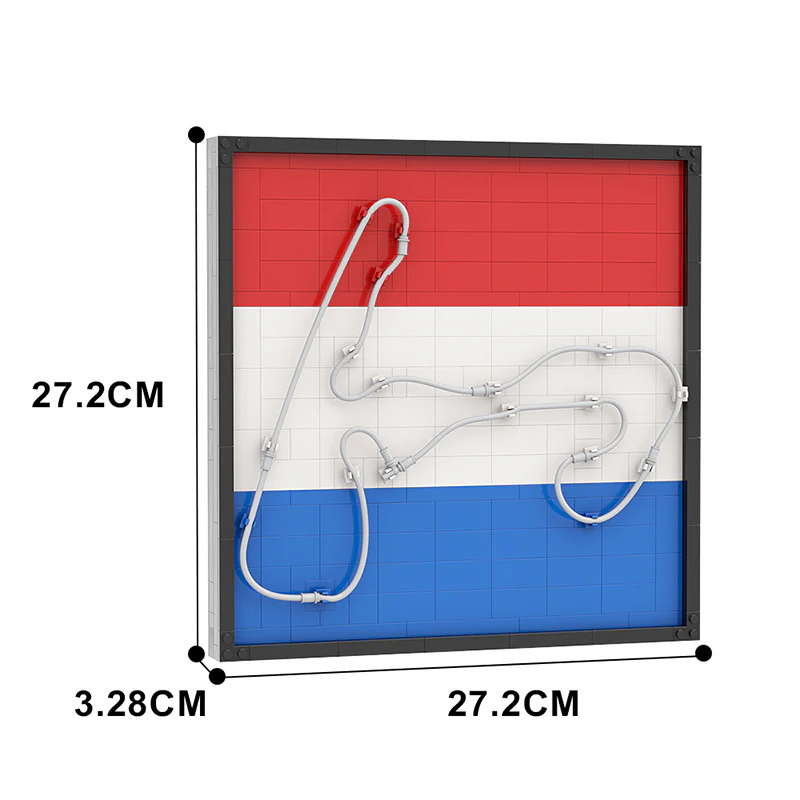 GOBRICKS MOC 92783 Zandvoort Track map - YWOBB