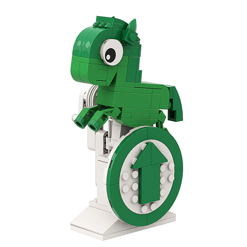 GOBRICKS MOC A0166Y02 another green horse - YWOBB