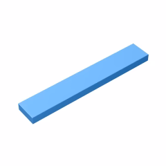 GOBRICKS GDS-564 Tile 1 x 6 - YWOBB