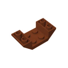 GOBRICKS GDS-683 Inverted 45 4 x 2 Double with 2 x 2 Cutout - YWOBB