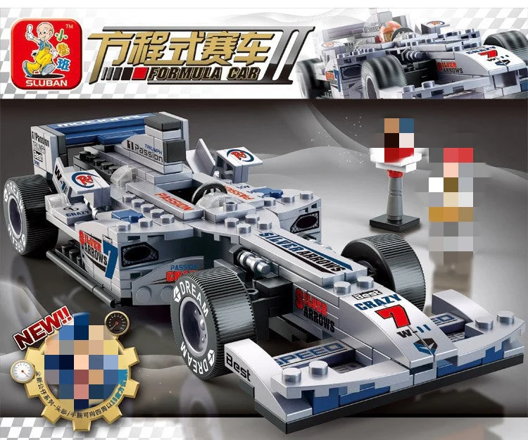 SLUBAN M38-B0352 The F1 SILVER Racing Car - YWOBB