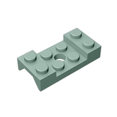 GOBRICKS GDS-1064 Mudguard 2 x 4 with Arch Studded with Hole - YWOBB