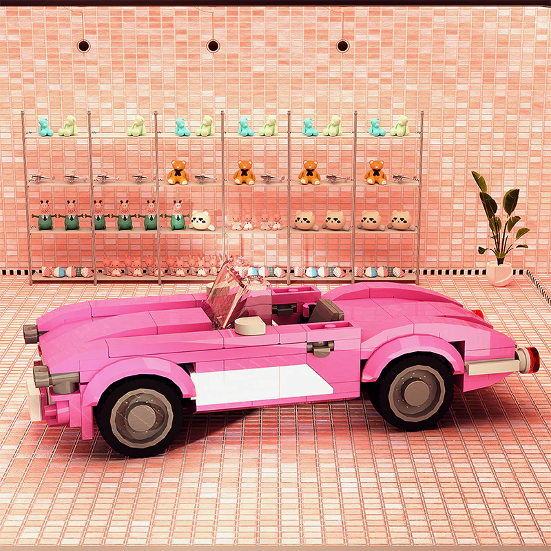 GOBRICKS MOC A1062 Barbie Chevy (Small) - YWOBB