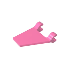 GOBRICKS GDS-895 Flag 2 x 2 Trapezoid - YWOBB