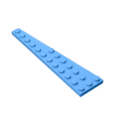 GOBRICKS GDS-707  Plate 12 x 3 Right - YWOBB