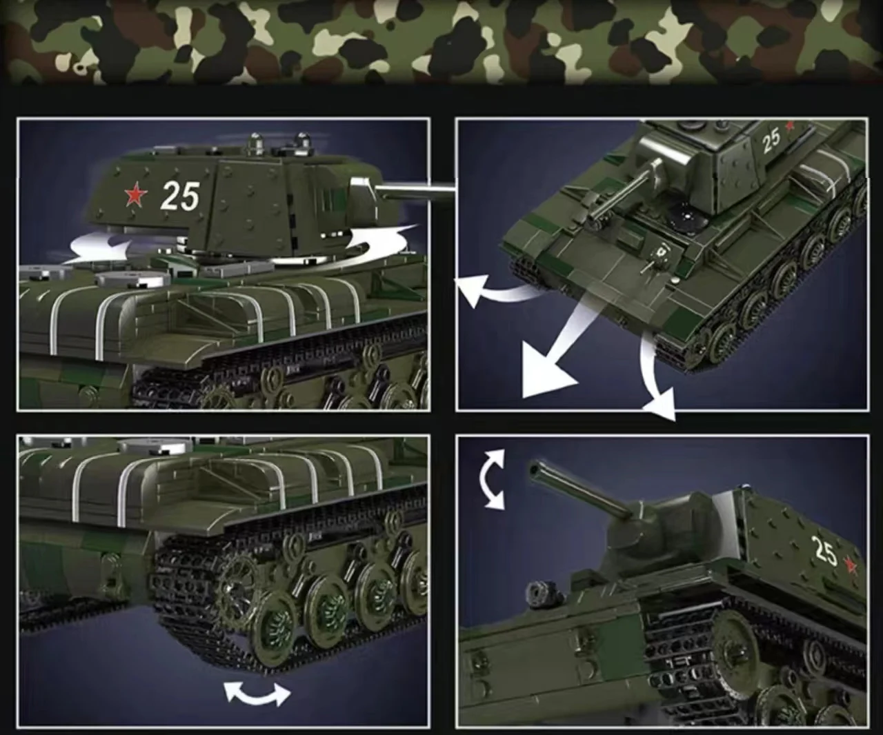 Mould King 20025 KV-1 Heavy Tank OVP EU Warehouse Version - YWOBB