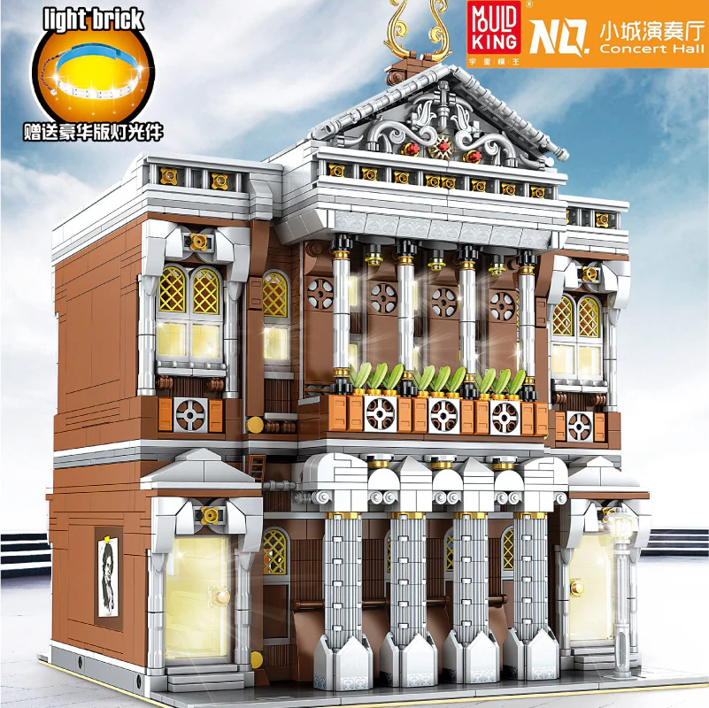 Mould King 16032 Concert Hall with Light bricks - YWOBB