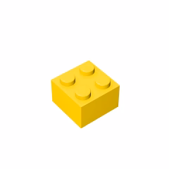 GOBRICKS GDS-540 Brick 2 x 2 - YWOBB