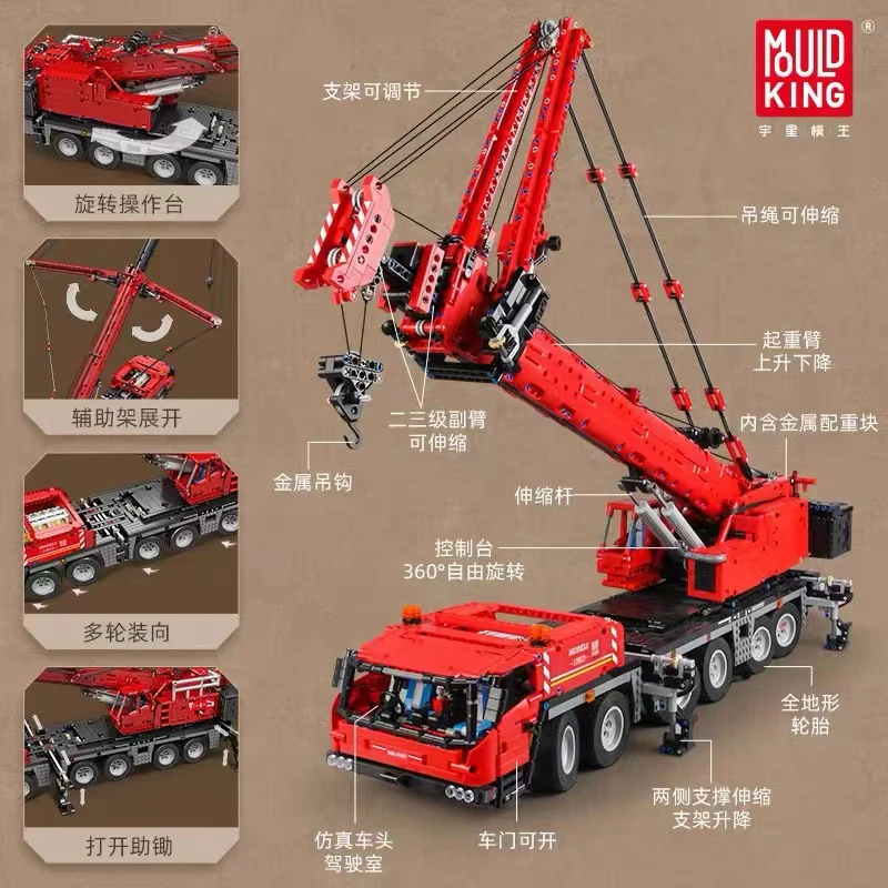 Mould King 17013 Grove GMK Crane OVP US Warehouse Version - YWOBB