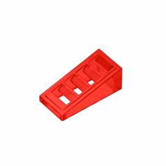 GOBRICKS GDS-838 Slope 18 2 x 1 x 2/3 with 4 Slots - YWOBB