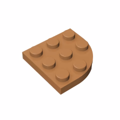 GOBRICKS GDS-570 Round Corner 3 x 3 - YWOBB