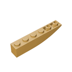GOBRICKS GDS-739 Curved 6 x 1 Inverted - YWOBB
