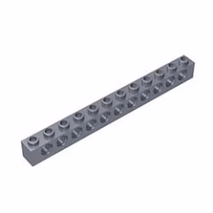 GOBRICKS GDS-582  Brick 1 x 12 with Holes - YWOBB