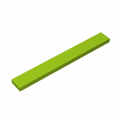 GOBRICKS GDS-565 Tile 1 x 8 - YWOBB