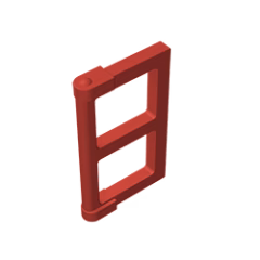 GOBRICKS GDS-792 Pane for Window 1 x 2 x 3 with Thick Corner Tabs - YWOBB