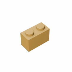 GOBRICKS GDS-532 Brick 1 x 2 - YWOBB