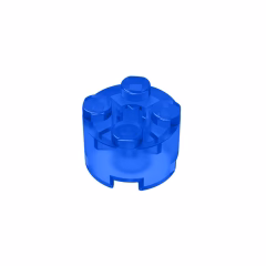 GOBRICKS GDS-607 Round 2 x 2 with Axle Hole - YWOBB