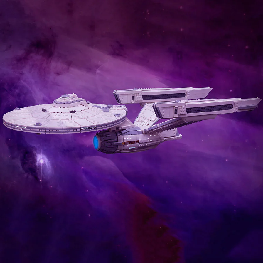 GOBRICKS MOC A1321 Star Trek - Starship Enterprise - YWOBB