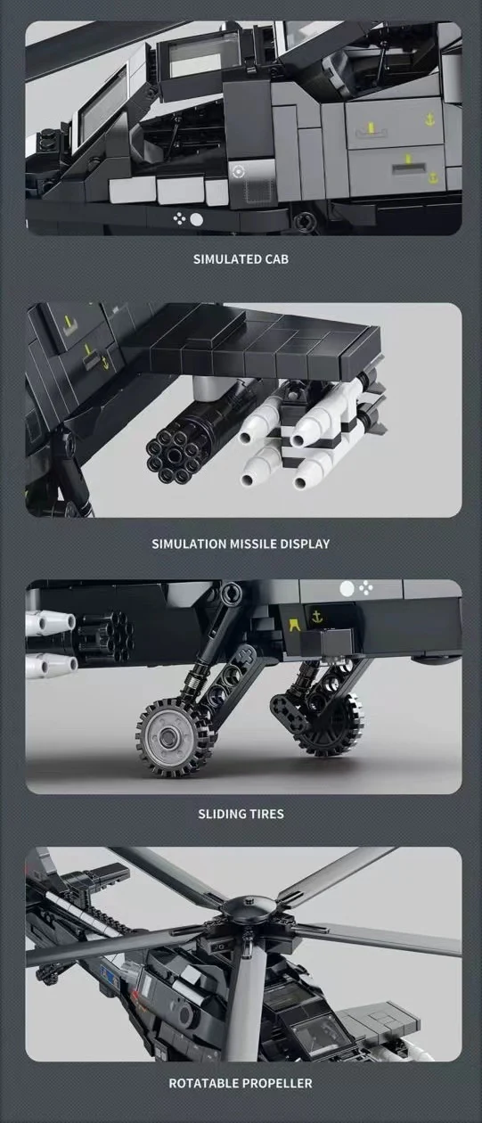 Reobrix 33033 CAICZ-10 Gunships Helicopter - YWOBB