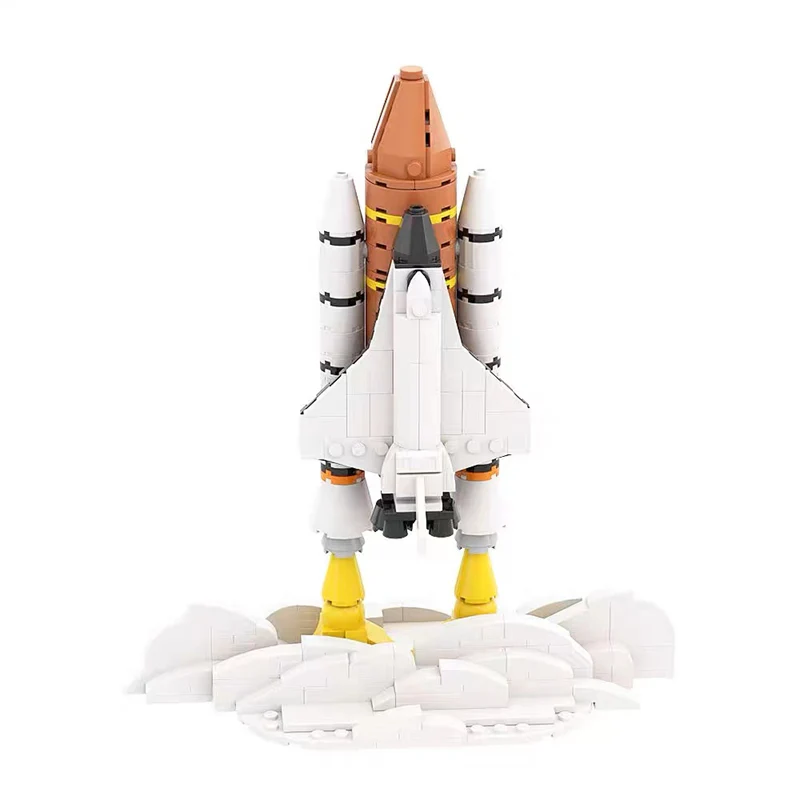GOBRICKS MOC A0483 space shuttle small - YWOBB